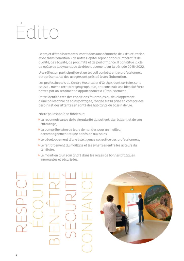 Le projet d'établissement