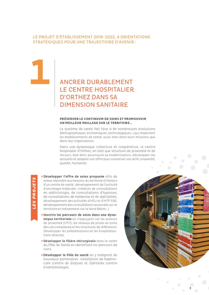 Le projet d'établissement