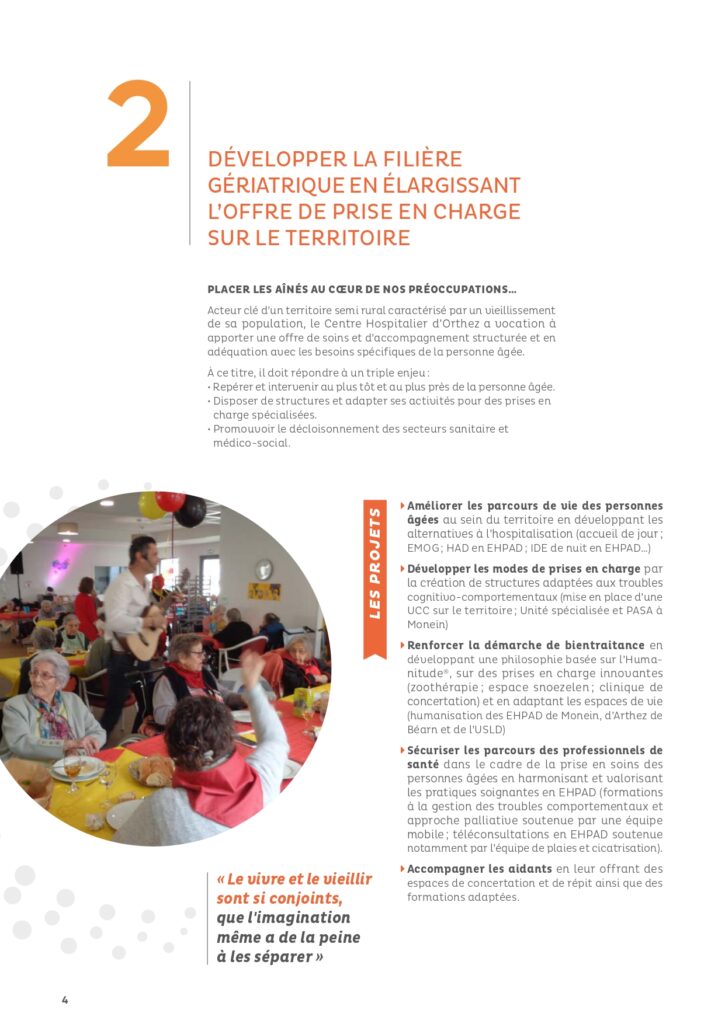 Le projet d'établissement