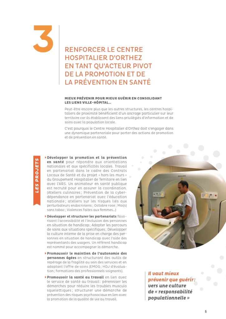 Le projet d'établissement