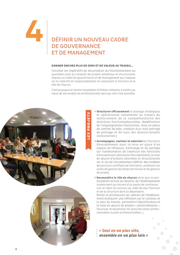Le projet d'établissement