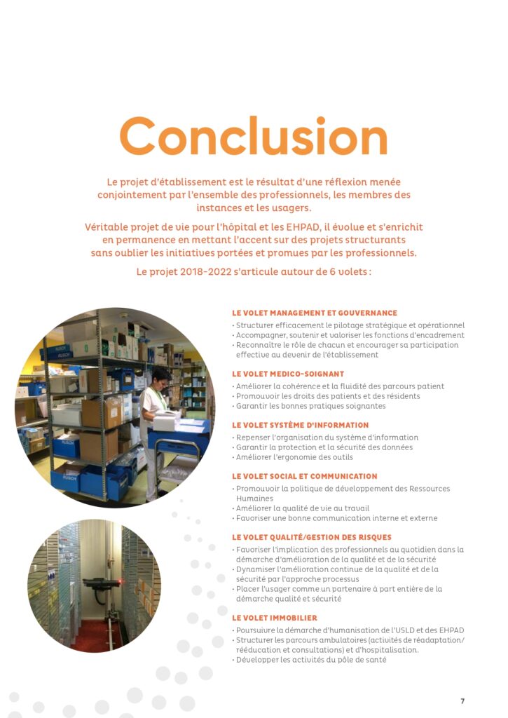 Le projet d'établissement