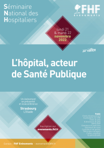 Affiche du Séminaire National des Hospitaliers 2022